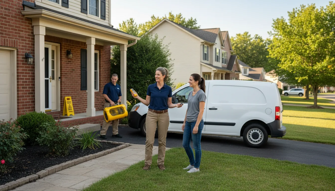 Residential water damage restoration in Woodworth, LA